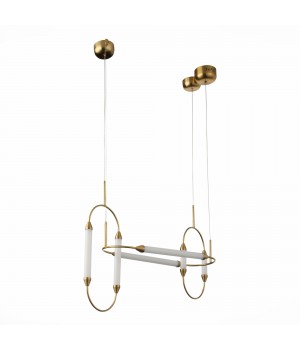 SL6004.303.06 Светильник подвесной ST-Luce Латунь/Белый LED 6*6W 3000K OLBIA-foto2