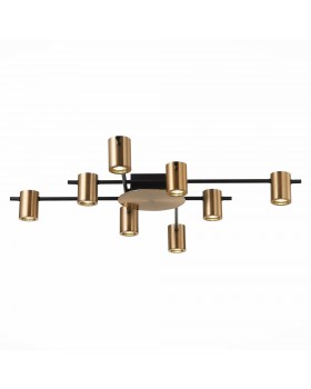 SL1207.402.08 Светильник потолочный ST-Luce Черный/Латунь GU10 8*7W VEROLI-foto2
