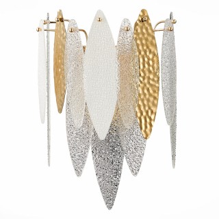 SL1224.201.02 Бра ST-Luce Золотистый/Прозрачный, Белый E14 2*60W LASTRA-foto2