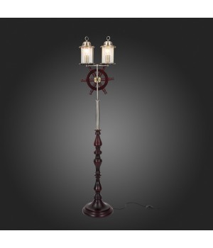 SL150.305.02 Торшер ST-Luce Бронза, коричневый/Прозрачный с эфектом трещин E27 2*40W VOLANTINO-foto5