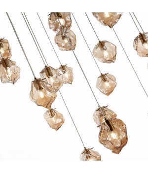 SL1175.303.18 Светильник подвесной ST-Luce латунь/янтарный E14 18*40W Portici-foto3