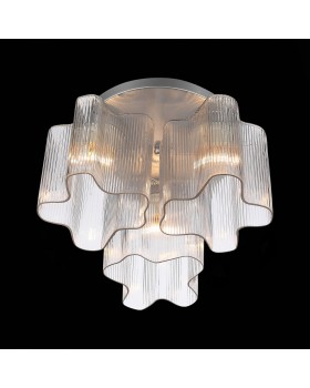 SL117.102.03 Люстра потолочная ST-Luce Серебристый/Прозрачный E27 3*60W ONDE-foto7