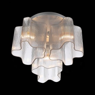 SL117.102.03 Люстра потолочная ST-Luce Серебристый/Прозрачный E27 3*60W ONDE-foto7