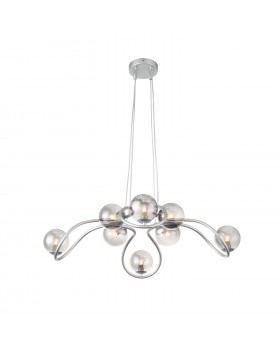 SL1502.103.08 Светильник подвесной ST-Luce Хром/Дымчатый G9 8*5W LEGATEZZA-foto2