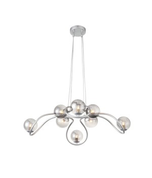 SL1502.103.08 Светильник подвесной ST-Luce Хром/Дымчатый G9 8*5W LEGATEZZA-foto2