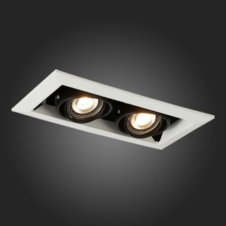 ST250.548.02 Св-к встр. Черный GU10 2*50W  L245xW126xH70 220V Без ламп HEMI-foto9