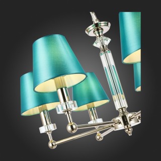 SL1755.173.06 Люстра подвесная ST-Luce Никель/Зеленый E14 6*40W VIORE-foto9