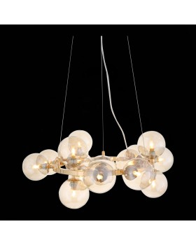 SL435.203.15 Люстра подвесная ST-Luce Золотистый/Коньячный G9 15*5W PARLLAONE-foto4