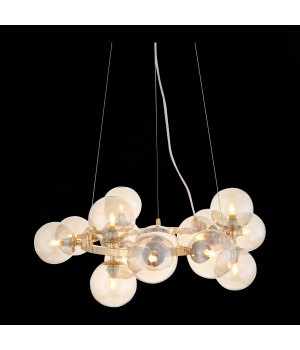 SL435.203.15 Люстра подвесная ST-Luce Золотистый/Коньячный G9 15*5W PARLLAONE-foto4