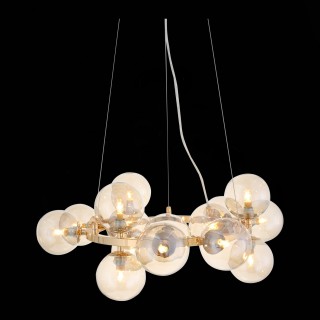 SL435.203.15 Люстра подвесная ST-Luce Золотистый/Коньячный G9 15*5W PARLLAONE-foto4