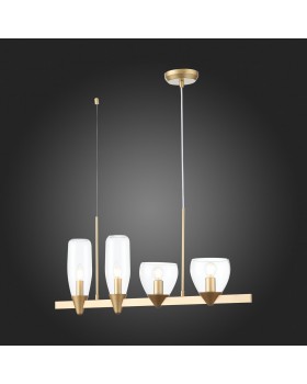 SL1119.203.04 Светильник подвесной ST-Luce Золотистый/Прозрачный E14 4*40W TENERESA-foto7