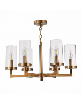 SL1171.303.06 Люстра подвесная ST-Luce Латунь/Прозрачный E14 6*40W MASINE-foto2