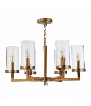 SL1171.303.06 Люстра подвесная ST-Luce Латунь/Прозрачный E14 6*40W MASINE-foto2