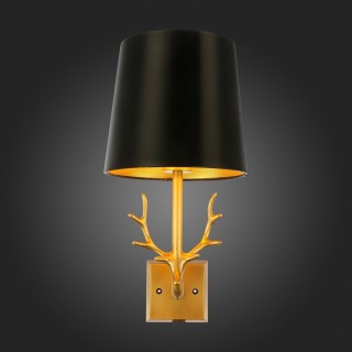 SL1123.201.01 Светильник настенный ST-Luce Латунь/Черный, Золотистый E14 1*40W VELOSSA-foto4