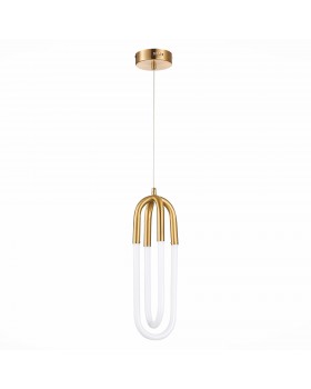 SL1579.303.02 Подвес ST-Luce Латунь/Латунь, Белый LED 2*14W 3000K MOFISTO-foto2