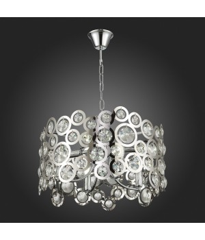 SL1103.103.08 Светильник подвесной ST-Luce Хром/Прозрачный,Хром E14 8*60W LETINA-foto4