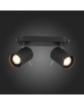 SL597.401.02 Спот ST-Luce Черный, Хром/Черный GU10 LED 2*3W FANALE-foto7