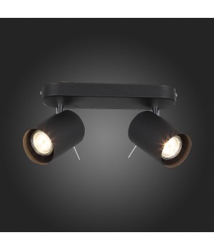 SL597.401.02 Спот ST-Luce Черный, Хром/Черный GU10 LED 2*3W FANALE-foto7