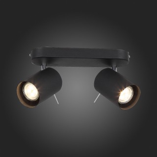 SL597.401.02 Спот ST-Luce Черный, Хром/Черный GU10 LED 2*3W FANALE-foto7