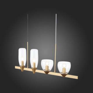 SL1119.203.04 Светильник подвесной ST-Luce Золотистый/Прозрачный E14 4*40W TENERESA-foto8