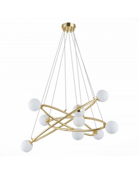 SL1508.203.09 Люстра подвесная ST-Luce Золотистый/Белый G9 9*5W RIALTO-foto2