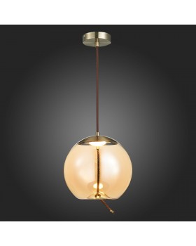 SL6108.313.01 Люстра подвесная ST-Luce Бронза/Янтарный LED 1*10W 3000K OZZIO-foto5