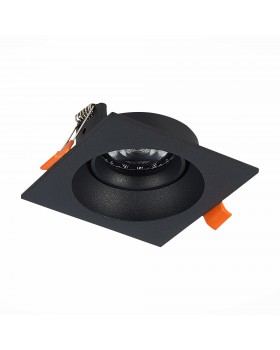 ST208.418.01 Св-к встр. Мат. черный GU10 1*50W L94xW94xH40 220V Без ламп MISURA-foto2