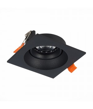 ST208.418.01 Св-к встр. Мат. черный GU10 1*50W L94xW94xH40 220V Без ламп MISURA-foto2