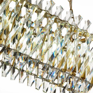 SL1170.303.10 Светильник подвесной ST-Luce Латунь/Прозрачный E14 10*40W FABIO-foto10