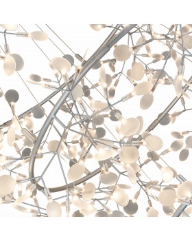 SL379.103.486 Люстра подвесная ST-Luce Серебристый/Белый LED 486*0,5W 3500K RAFINA-foto3