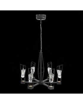 SL815.303.06 Люстра подвесная ST-Luce Серый графит/Серый графит, Прозрачный LED 6*8W 4000K PROGETTO-foto8