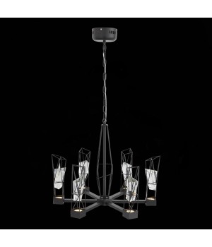 SL815.303.06 Люстра подвесная ST-Luce Серый графит/Серый графит, Прозрачный LED 6*8W 4000K PROGETTO-foto8