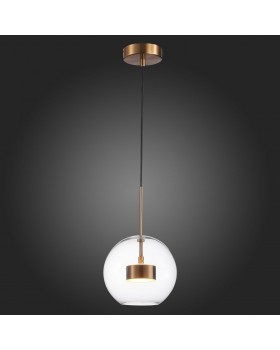 SL1133.233.01 Светильник подвесной ST-Luce Латунь/Прозрачный LED 1*14W 3000K BOPONE-foto5