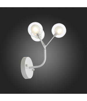 SL376.501.03 Бра ST-Luce Белый/Белый,Прозрачный G4 LED 3*2W DEMELE-foto7