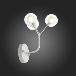 SL376.501.03 Бра ST-Luce Белый/Белый,Прозрачный G4 LED 3*2W DEMELE-foto7