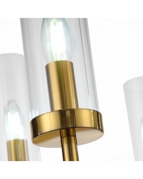 SL1159.303.05 Люстра подвесная ST-Luce Латунь/Латунь, Прозрачный E14 5*60W ACAZIO-foto12