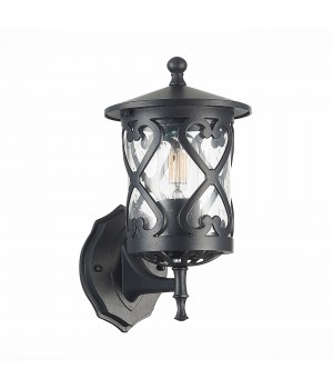 SL085.401.01 Светильник уличный настенный ST-Luce Черный/Черный, Прозрачный E27 1*60W LORNE-foto2
