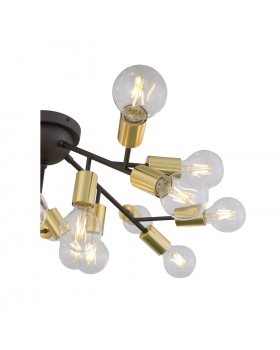 SL437.402.20 Люстра потолочная ST-Luce Золотистый,Черный E27 20*60W FOGLIONE-foto3