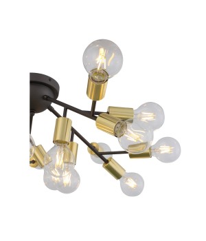 SL437.402.20 Люстра потолочная ST-Luce Золотистый,Черный E27 20*60W FOGLIONE-foto3