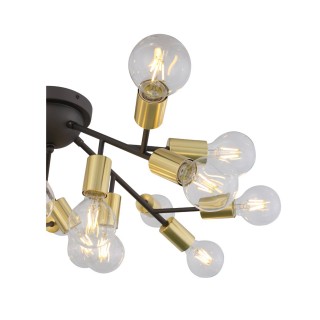 SL437.402.20 Люстра потолочная ST-Luce Золотистый,Черный E27 20*60W FOGLIONE-foto3