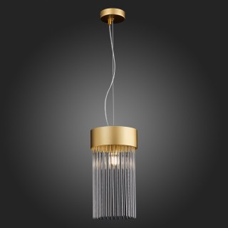 SL1225.203.01 Светильник подвесной ST-Luce Золотистый/Золотистый, Прозрачный E27 1*60W CONTATTO-foto9