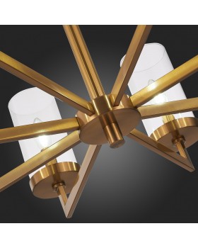 SL1171.303.08 Люстра подвесная ST-Luce Латунь/Прозрачный E14 8*40W MASINE-foto12