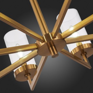 SL1171.303.08 Люстра подвесная ST-Luce Латунь/Прозрачный E14 8*40W MASINE-foto12