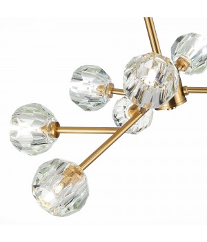 SL1166.303.09 Светильник подвесной ST-Luce Латунь/Прозрачный G9 LED 9*5W ROMANO-foto10