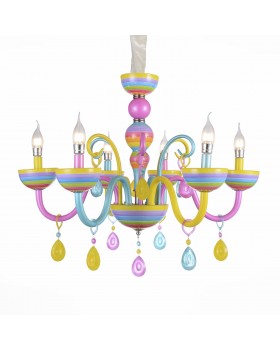 SL672.783.06 Люстра подвесная ST-Luce Разноцветный/Разноцветный E14 6*40W ORNATO SL672.783.06 Люстра подвесная ST-Luce Разноцветный/Разноцветный E14 6*40W ORNATO
