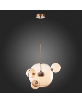 SL1133.303.01 Светильник подвесной ST-Luce Латунь/Коньячный LED 1*10W 3000K BOPONE-foto6