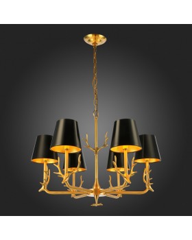 SL1123.203.06 Люстра подвесная ST-Luce Латунь/Черный, Золотистый E14 6*40W VELOSSA-foto7