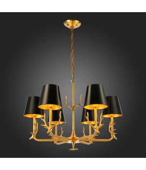 SL1123.203.06 Люстра подвесная ST-Luce Латунь/Черный, Золотистый E14 6*40W VELOSSA-foto7