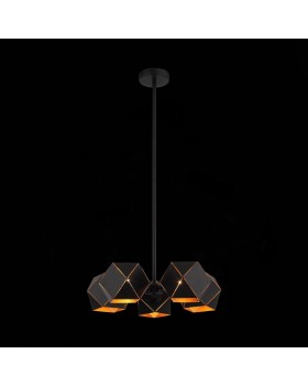 SL258.402.05 Люстра потолочная ST-Luce Черный/Черный, Золото E14 5*40W ENIGMA-foto3