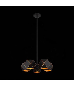 SL258.402.05 Люстра потолочная ST-Luce Черный/Черный, Золото E14 5*40W ENIGMA-foto3